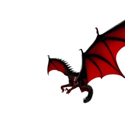 dragon, staff, creature, animal transparent PNG cut-out