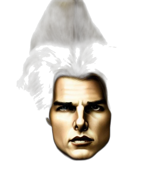 face, mask, hair, crown transparent PNG cut-out