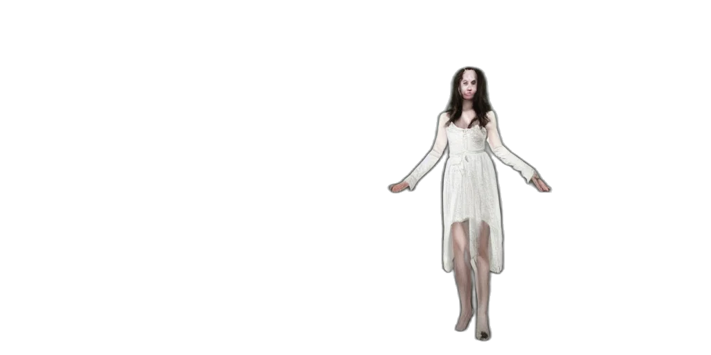 dress, creature, 3d render, concept art transparent PNG cut-out