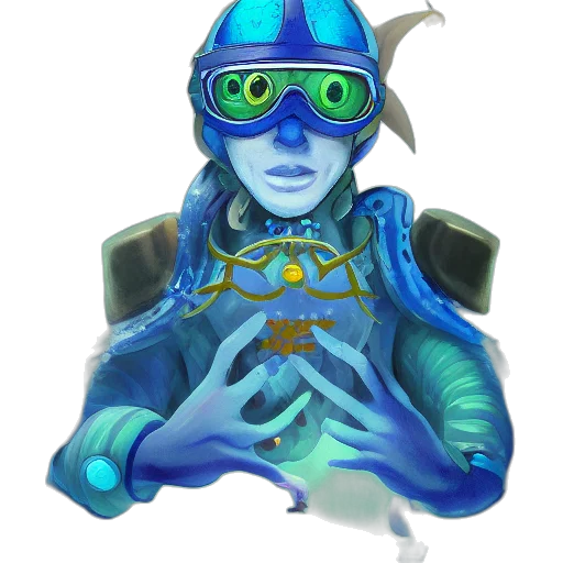 robot, mask, staff, concept art transparent PNG cut-out