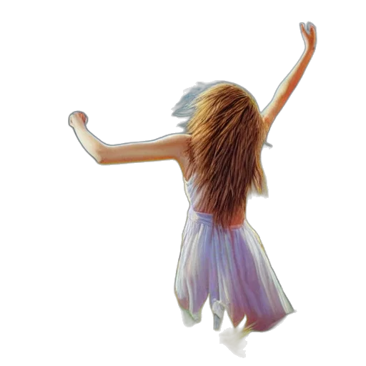 dress, hair, 3d render, photorealistic transparent PNG cut-out
