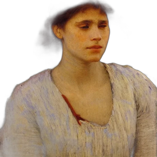face, dress, hat, staff transparent PNG cut-out