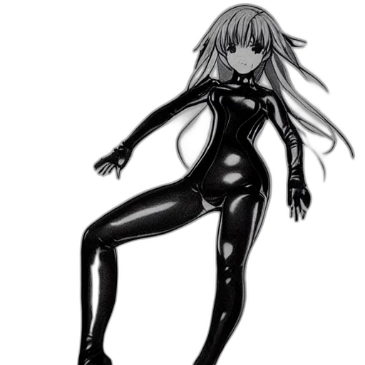 robot, creature, dress, hair transparent PNG cut-out