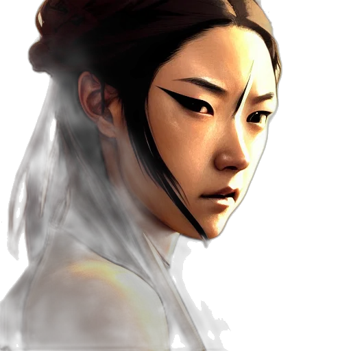 face, staff, photorealistic, fantasy art transparent PNG cut-out
