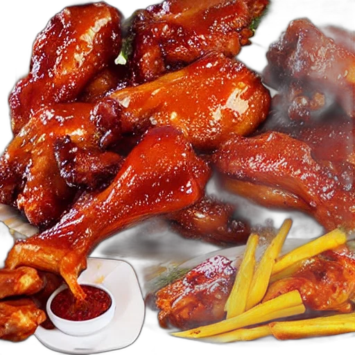 food, photorealistic, 3d render, giant transparent PNG cut-out