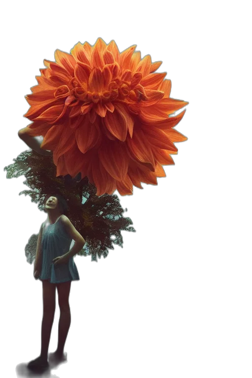 flower, staff, crown, umbrella transparent PNG cut-out