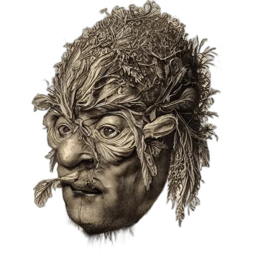 mask, face, creature, hair transparent PNG cut-out