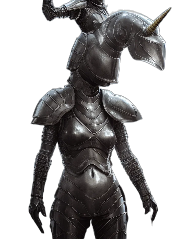 robot, sword, staff, mask transparent PNG cut-out