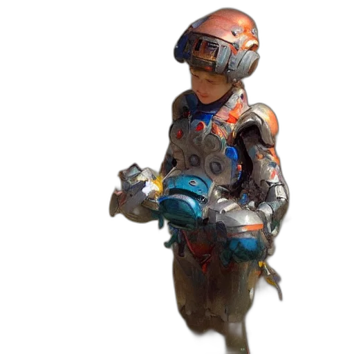 robot, weapon, staff, creature transparent PNG cut-out