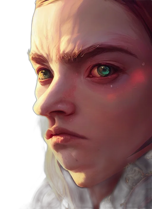 face, dragon, fantasy art, photorealistic transparent PNG cut-out