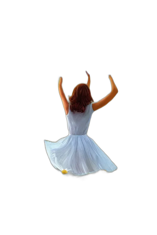 dress, crown, jewelry, staff transparent PNG cut-out