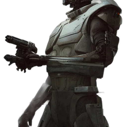 robot, weapon, staff, concept art transparent PNG cut-out