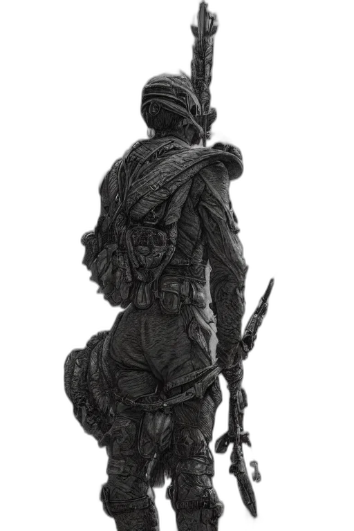 staff, sword, weapon, jacket transparent PNG cut-out