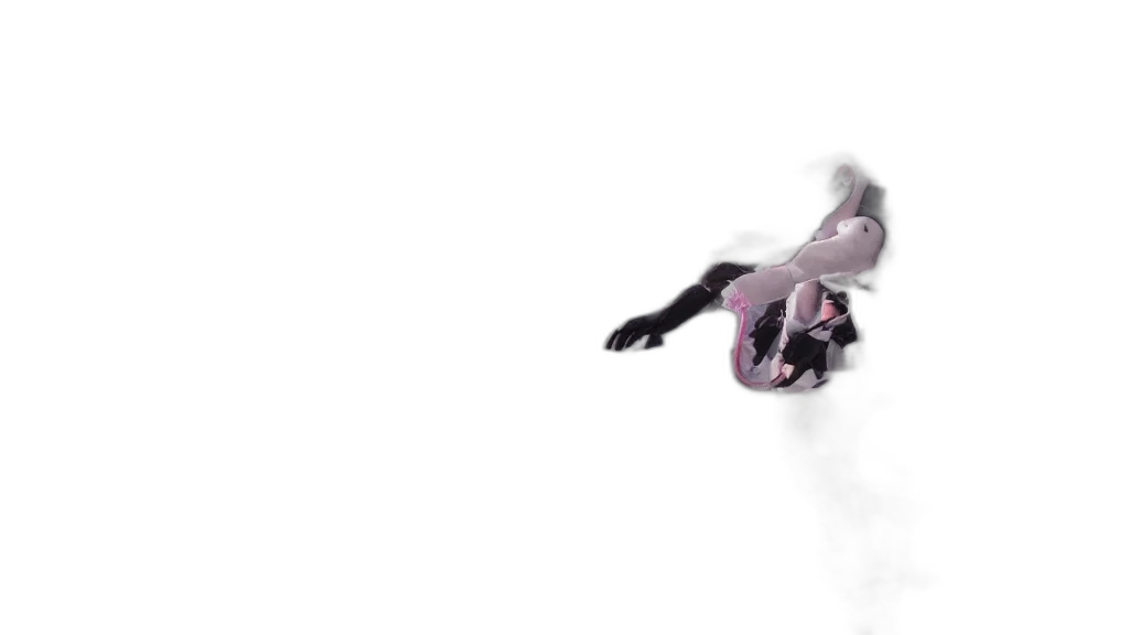 3d render, snow, outer space, sakura transparent PNG cut-out