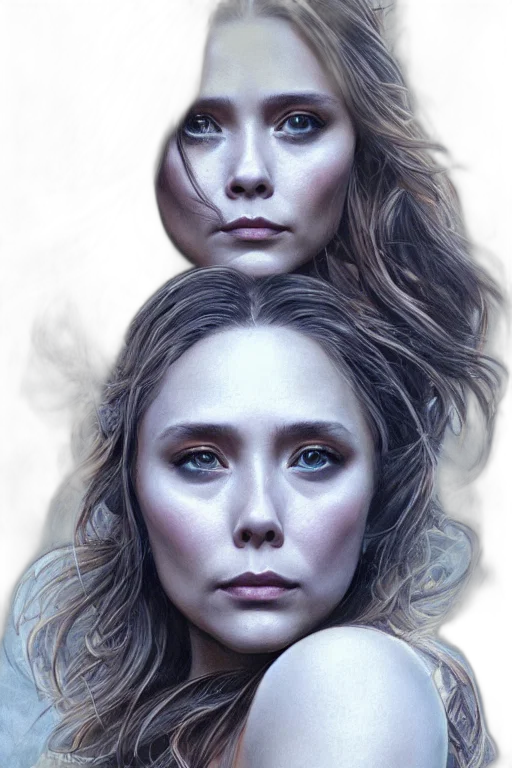 face, photorealistic, oil painting, fantasy art transparent PNG cut-out