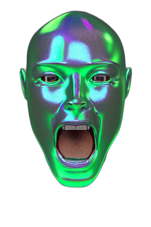 mask, face, robot, creature transparent PNG cut-out