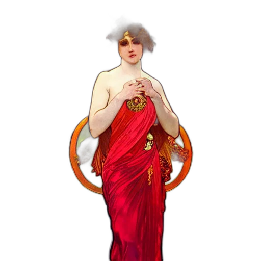 dress, jewelry, staff, concept art transparent PNG cut-out