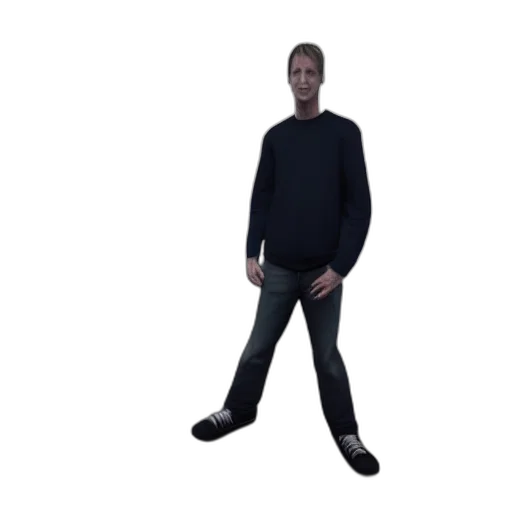 jacket, staff, creature, robot transparent PNG cut-out