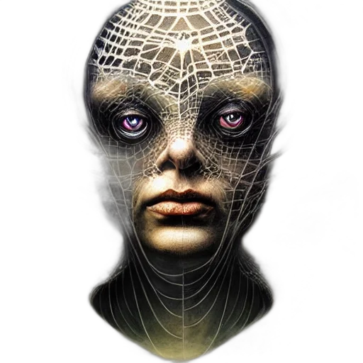 mask, face, robot, creature transparent PNG cut-out