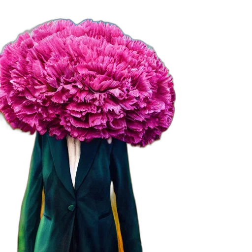 hat, flower, umbrella, jacket transparent PNG cut-out