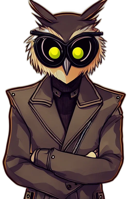 jacket, mask, staff, animal transparent PNG cut-out