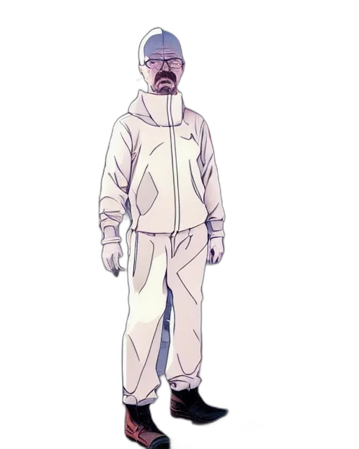 jacket, staff, mask, creature transparent PNG cut-out