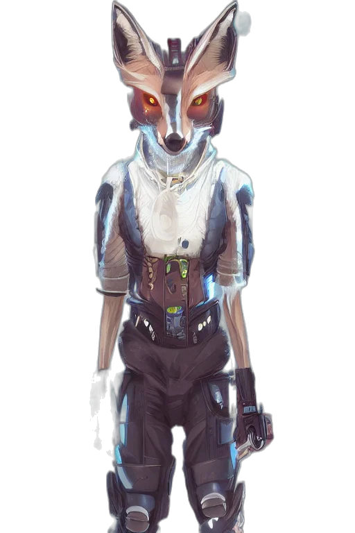 robot, mask, staff, jacket transparent PNG cut-out