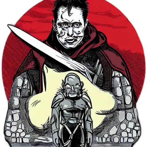 comic book art, concept art, cyberpunk, fantasy art transparent PNG cut-out