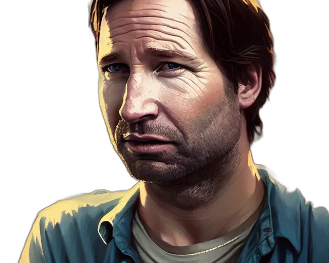 face, photorealistic, comic book art, concept art transparent PNG cut-out