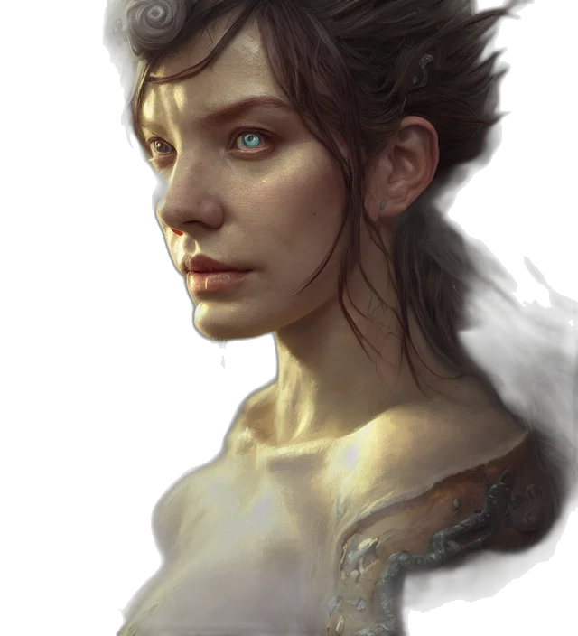 face, dragon, fantasy art, photorealistic transparent PNG cut-out