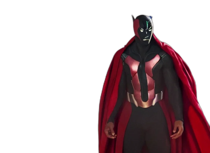mask, concept art, comic book art, 3d render transparent PNG cut-out