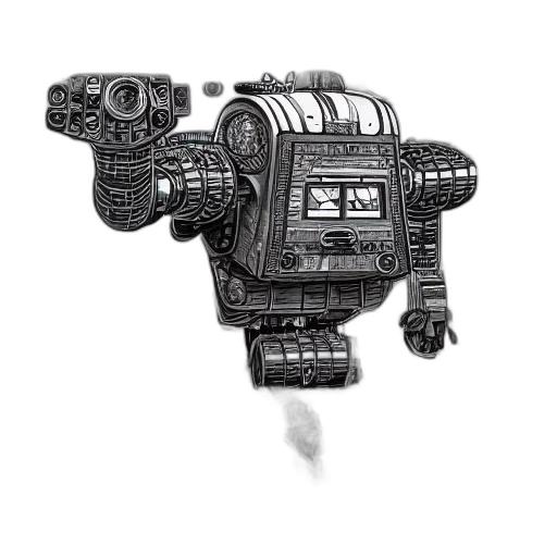 robot, weapon, creature, animal transparent PNG cut-out
