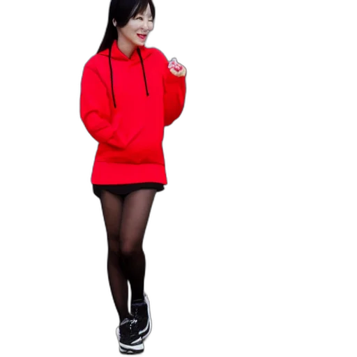 jacket, staff, red, monochrome transparent PNG cut-out