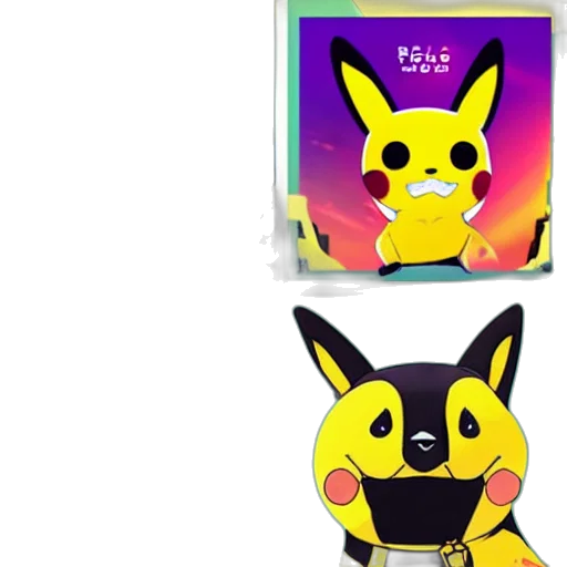 concept art, pixel art, colorful, neon transparent PNG cut-out