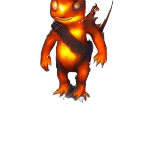 dragon, staff, creature, animal transparent PNG cut-out