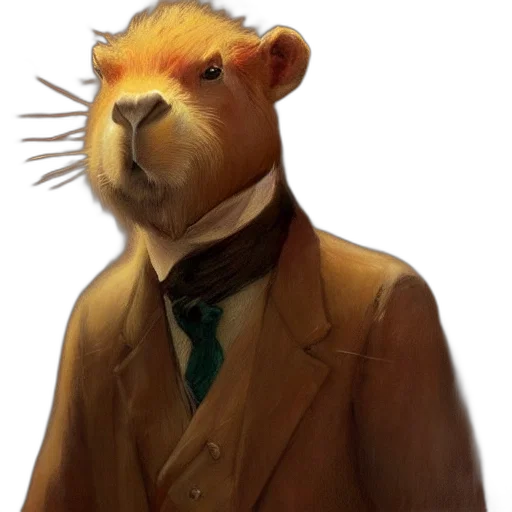 staff, jacket, animal, concept art transparent PNG cut-out