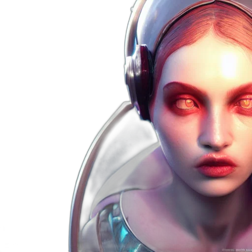 robot, face, concept art, cyberpunk transparent PNG cut-out