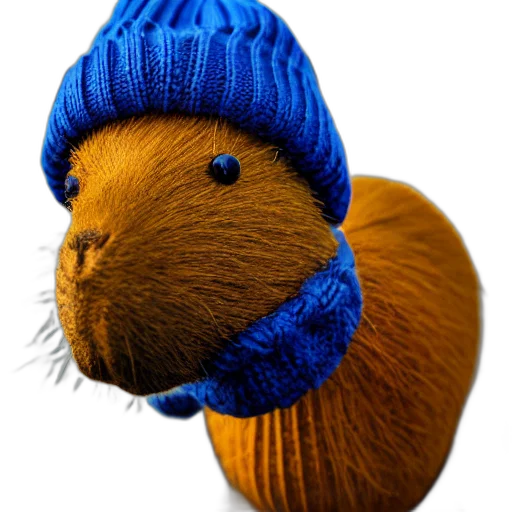 hat, animal, staff, 3d render transparent PNG cut-out