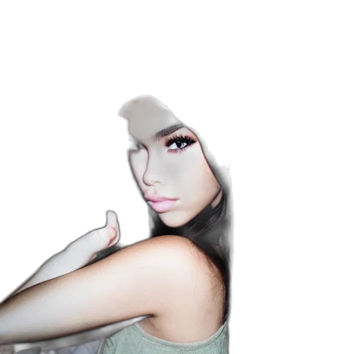 face, mask, hair, creature transparent PNG cut-out