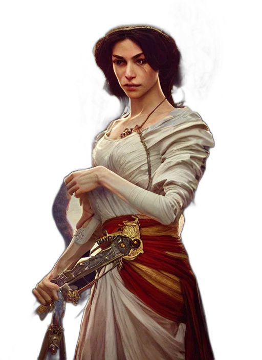 staff, sword, weapon, dress transparent PNG cut-out