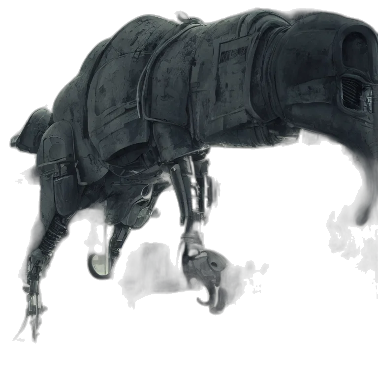robot, creature, animal, dragon transparent PNG cut-out