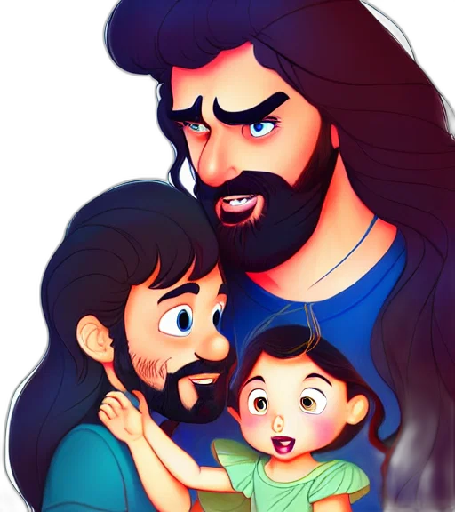 cartoon, comic book art, anime, fantasy art transparent PNG cut-out