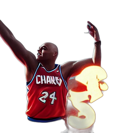 3d render, concept art, charles, barkley transparent PNG cut-out