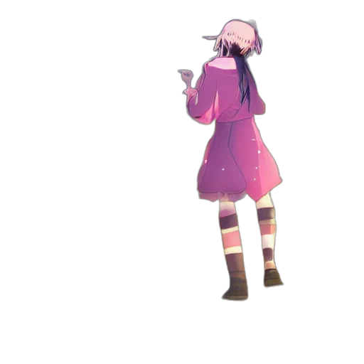 dress, jacket, staff, creature transparent PNG cut-out