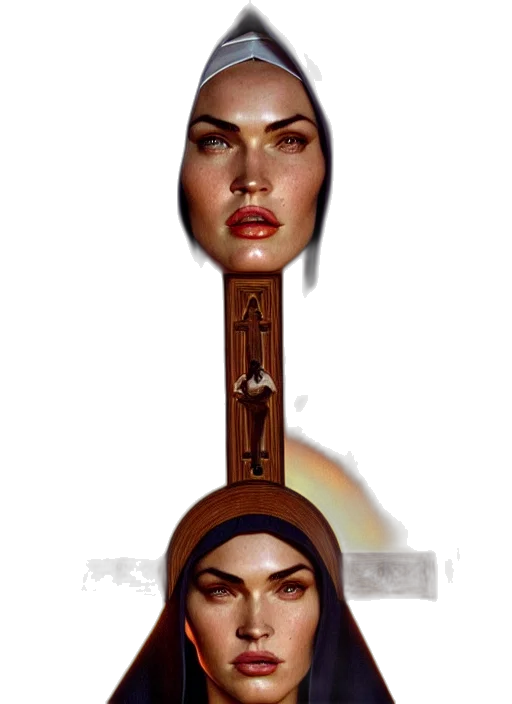 staff, jewelry, crown, face transparent PNG cut-out