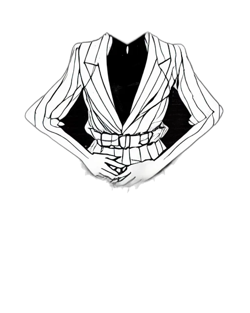 jacket, dress, staff, jewelry transparent PNG cut-out