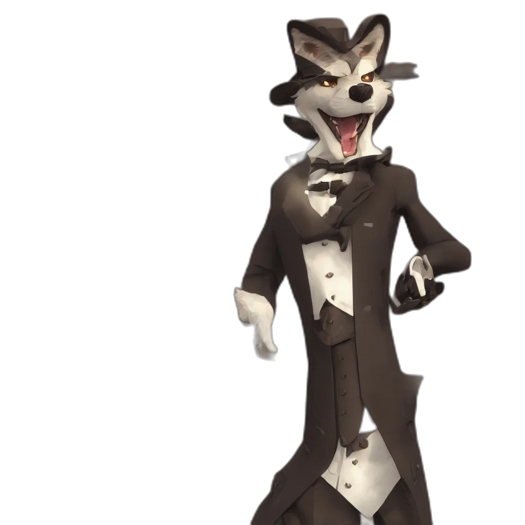 animal, staff, concept art, 3d render transparent PNG cut-out