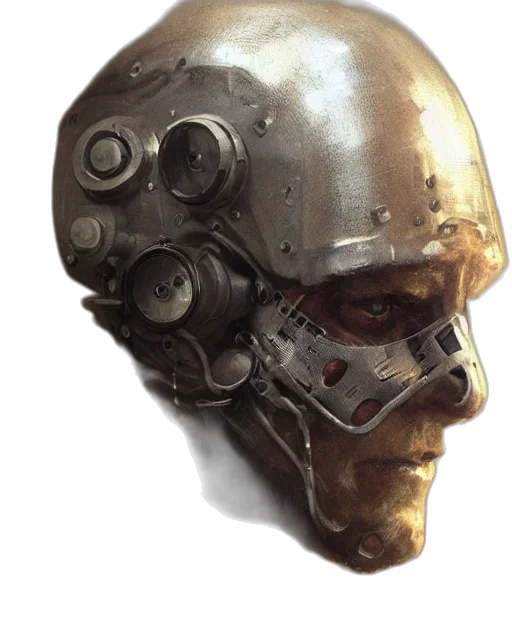 mask, robot, face, weapon transparent PNG cut-out