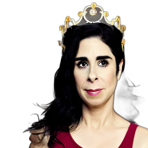 crown, portrait, sarah, silverman transparent PNG cut-out