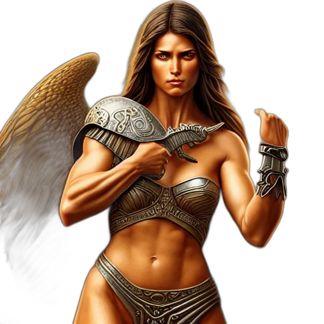 fantasy art, comic book art, concept art, photorealistic transparent PNG cut-out